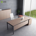 Contemporary Executive Desk Wooden L Shaped Work Table for Office