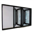 Best-selling Door Folding windows and Doors Folding Screen Soundproof Glass Profile Aluminium Bifold French Window