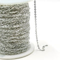Factory Wholesale Sterling Silver Flat Cable Chains 925 for DIY Bracelet Jewellery Silver Chains