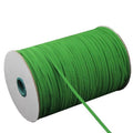 12mm Knitted Textile 100% Polyester Flat Round Elastic Bands Girls Hair Bands Comfortable Colors Webbing Strap Braided