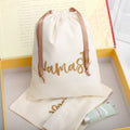 Reusable Custom Logo New Design Cosmetic Cotton Linen Drawstring Pouch Garment Dust Protecting Gift Party Jewelry Bag