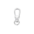 Custom 18mm 23mm Colorful Sterling Silver 925 Swivel Lobster Clasp Keychain D Key Ring Lanyard Push Gate Snap Keyring