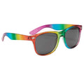 Classic Cheap Promotional Gift Quality With Sticker on Lens Pinhole Custom Small Black Sunglasses
