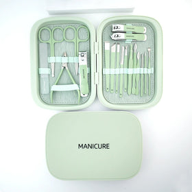 18-Piece Factory Pedicure Nail Cuticle Grooming Kit Manicure Pedicure Nail Clipper Set