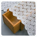 Factory 100% Polyester Soft French Geometric Eyelet Net French Lace Fabric for Dress