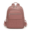 Lady Style Pink Sublimation School Backpack PU Leather with Polyester Lining for Students and Women