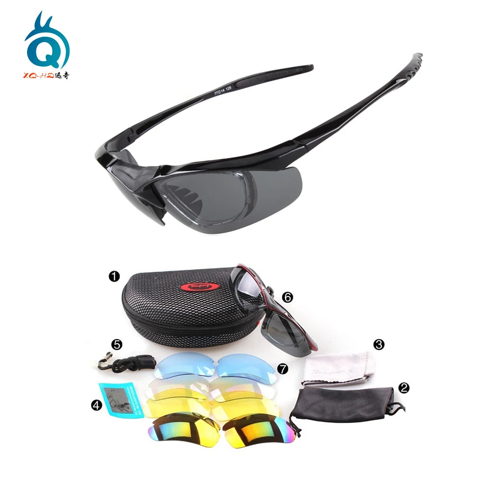 5 Interchangeable Lens Hot Sale Sports Sunglasses Polarized Fishing Glasses Cycling Sunglasses for Men