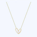 Wholesale New Simple Fashion Jewelry Women Design Titanium Steel Pendent Cute Shell Love Heart Necklace