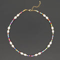 Fashion Boho Jewelry Colorful Beads Pearl Jewelry Pearl Necklace Womens Fine Jewelry Natural Pearl Necklace