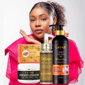 Anti-Aging Skin Care Set Collagen Serum Whitening Face Cream African Black Soap Lotion Vitamin C Infused for Dark Spot