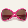 Luxury PC Oversized Sunglasses White Red Y2K Fashion Retro Wrap-Around Punk UV400 Unisex