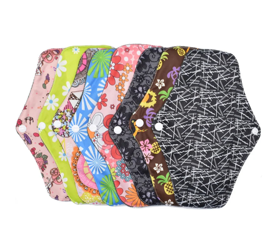 Reusable Cloth Menstrual Pads Washable Bamboo Sanitary Towels Sanitary Napkin Pad for Women