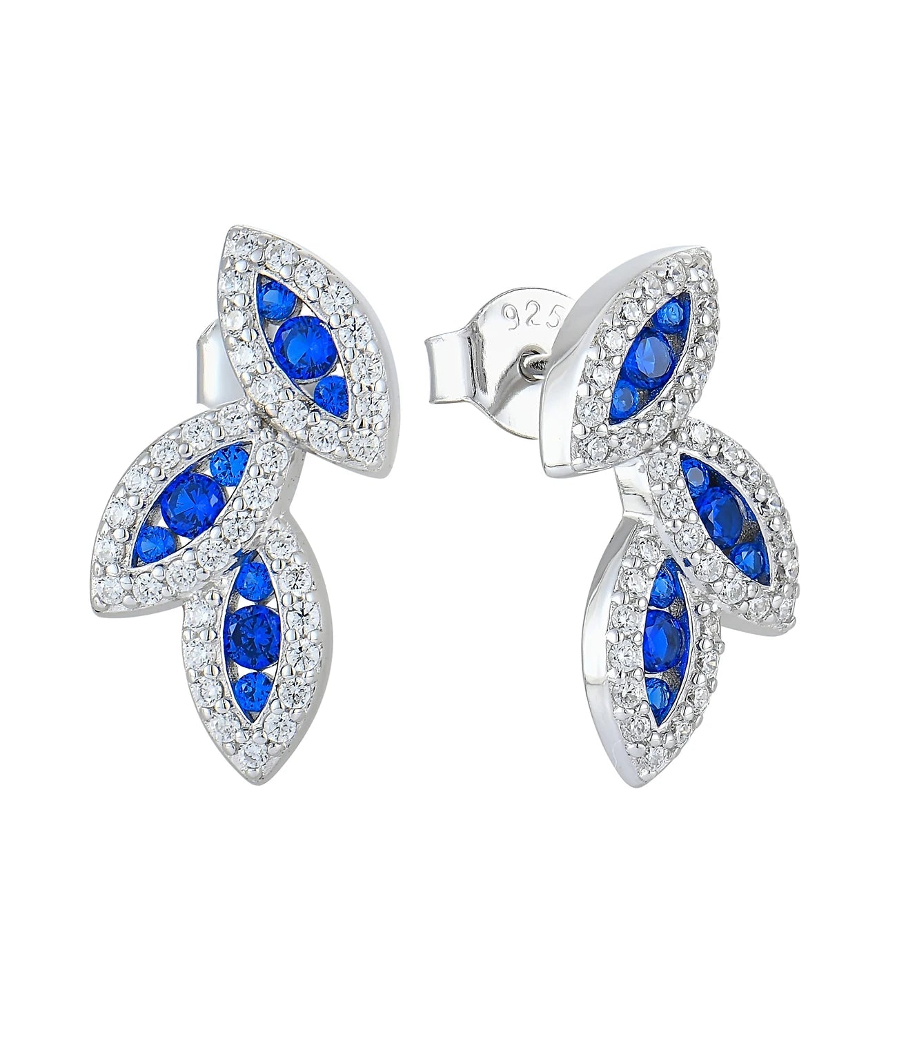 Custom OEM Own Designer Fine Jewelry Luxury Women Cubic Zirconia 925 Sterling Silver Flower Drop Earrings