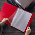 PU Leather A4 A3 Portfolio Folder for Artwork With Plastic SleevesLeather 4 Ring Binder for Documents