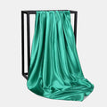 Satin Scarf Wholesale Custom Square Fashion Ladies Scarf 90*90cm Solid Color Bandana Hair Accessories Silk Scarves Headband