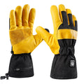 Durable Woven Winter Thermal Battery Rechargeable Custom Conductive Thread Leather Working Gloves Heated Work Gloves Ski Gloves