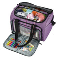 Custom Wholesale Large Oxford Fabric Knitting Yarn Storage Bag with Shoulder Strap for Organizing Knitting Needles Living Room