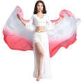 Soft and Smooth 270*114cm Rectangle Scarf Belly Dance Performance Veil 100% Silk Green Dye Women's Accessory for Adults