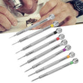 0.6-2.0mm Flat/cross Screwdriver Stainless Steel Precise Straight Slot Head Screwdriver Watch Jewelry Repair Glasses Tool