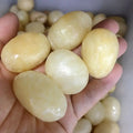 Wholesale Natural Polished Yellow Jade Tumbled Quartz Stones Healing Crystal Stone