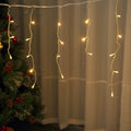 Outdoor Waterproof Led  Droop 0.3-0.6m Curtain Christmas Icicle String Light Party Garden Stage Outdoor Decorative Fairy Light