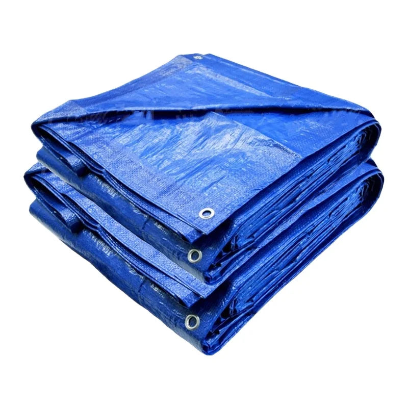 PE Tarp Cover Heavy Duty Waterproof Tear Proof UV Resistant Reinforced Edges Boat Tent RV or Pool Cover Customizable Size
