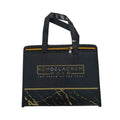 Luxury Black Metallic Non Woven Custom Hair Packaging Bags Custom with logo Packaging