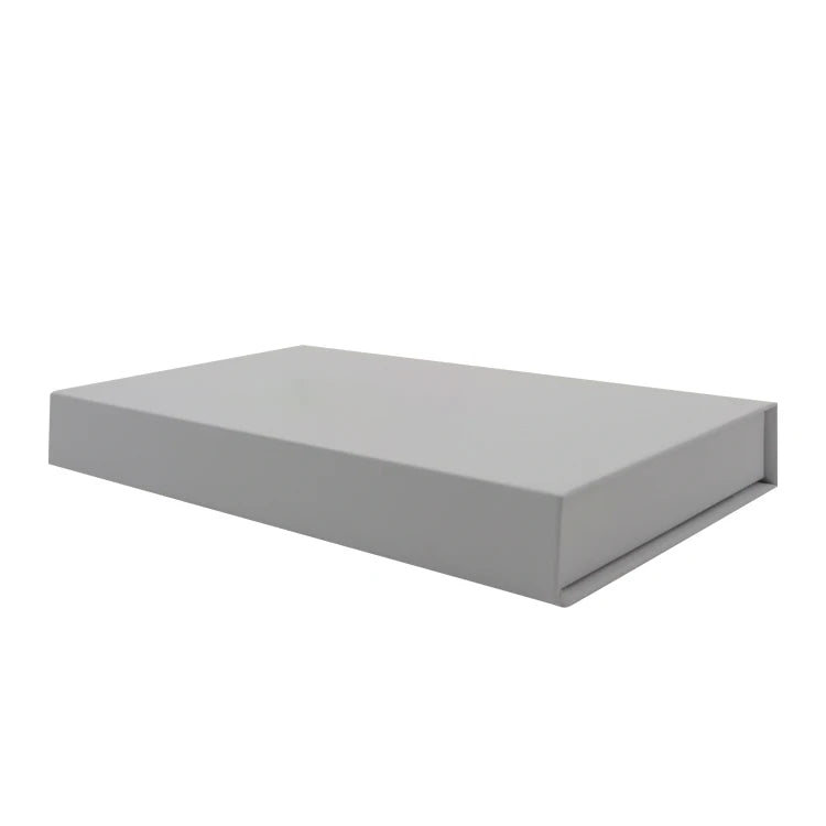 White Magnetic Closure Gift Paper Box Book-Shaped Rigid Cardboard Folding Portable for Mailer Packaging Gifts Embossing Printing