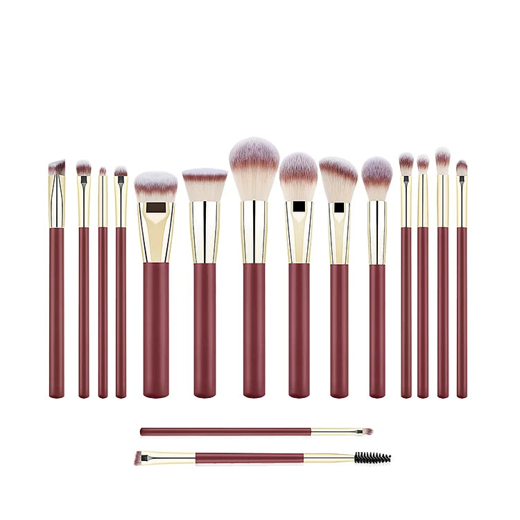 Premium Makeup Brush Set Burgundy Makeup Brush Set Personalized Makeup Brush Set