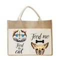 Personalized Durable Eco-Friendly Jute Promotional Tote Storage Bags Sublimation Printing for Reusable Gift Storage Bridesmaid