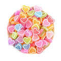 Resin Heart Candy Sugar Flat Back Resin Charms Cabochon for Slime Filler Kid DIY Mobile Phone Hairclip Keychain Decoration Craft
