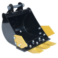 Mini Excavator Attachments 300mm Alloy Steel Skeleton Bucket Teeth Strong and Wear-Resistant for Farm Work Ditching Dredging