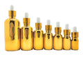 5mL 10mL 15mL 20mL 30mL 50mL 100mL Golden Glass Dropper Bottle Essential Oil Bottle Golden Cosmetic Glass Packaging MegaBDM