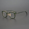 Limited Edition Japanese Designer High-End Pure Titanium Irregular Square Shape Optical Glasses Frame