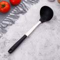 2 Pcs Silicone Spatula Set Stainless Steel Spatula Ladle Scoops Cookware Set Kitchen Utensils for Home and Kitchen Restaurant
