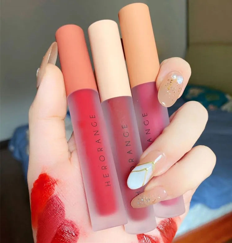 HERORANGE Twilight Hydrating Gel Lip Gloss 3pcs Set Customizable Silky Liquid Fluffy Lip Glaze Wholesale Products in Bulk