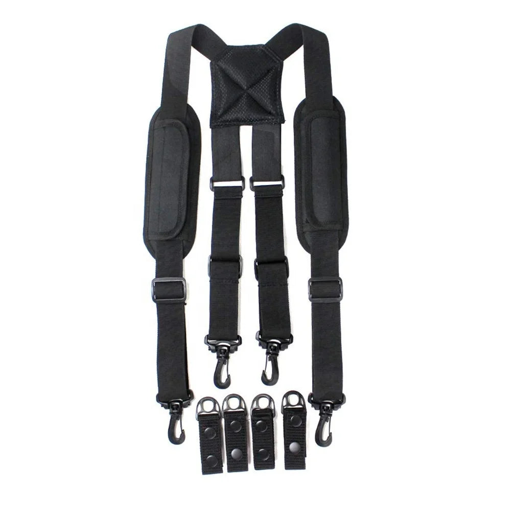 Tactical Suspenders for Duty Belt Suspenders with Shoulder Padder Tactical Harness for Duty Belt