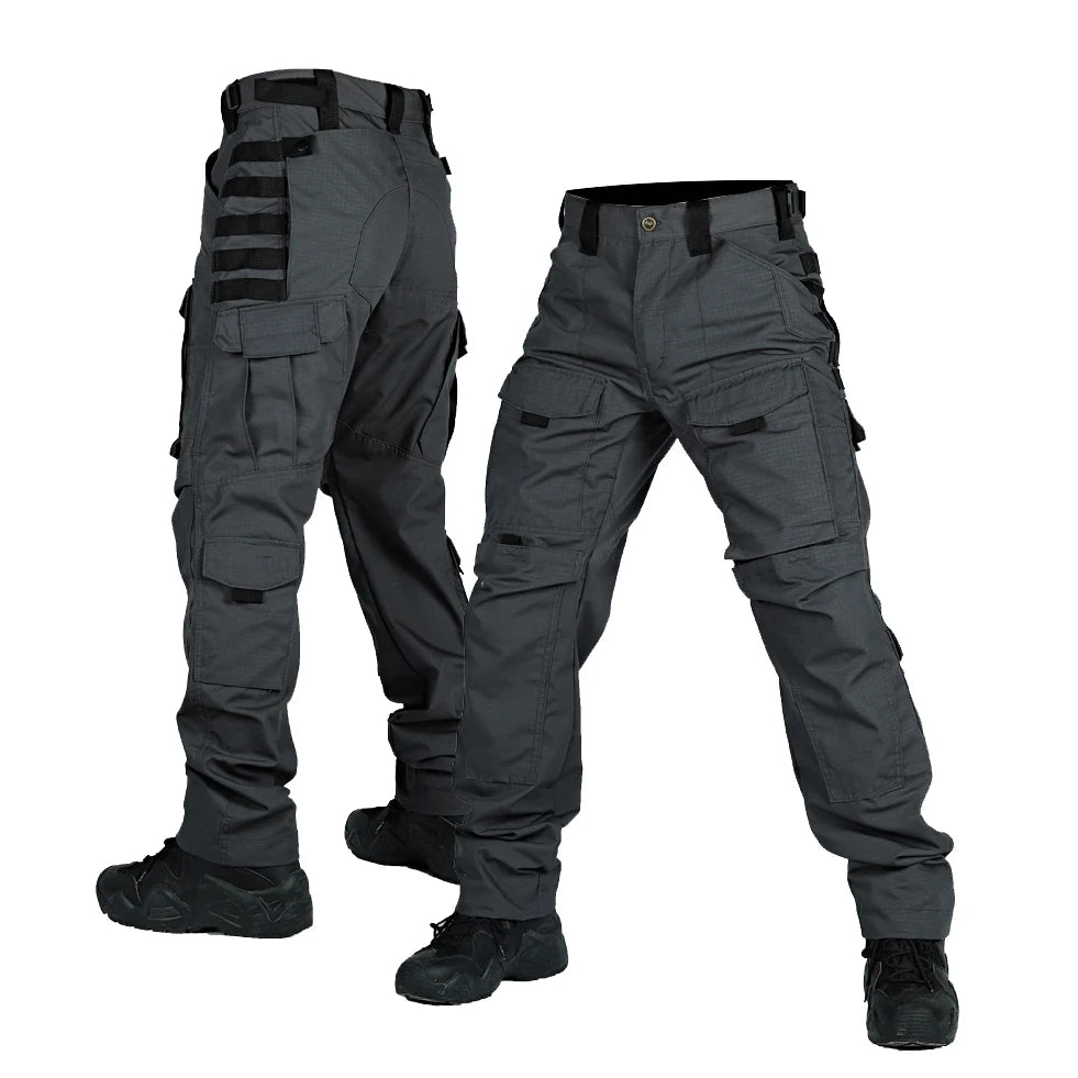 High Quality Men's Rib Stop Waterproof Tactical Trousers Sport Hiking Hunting Worker Camouflage Tactical Pants