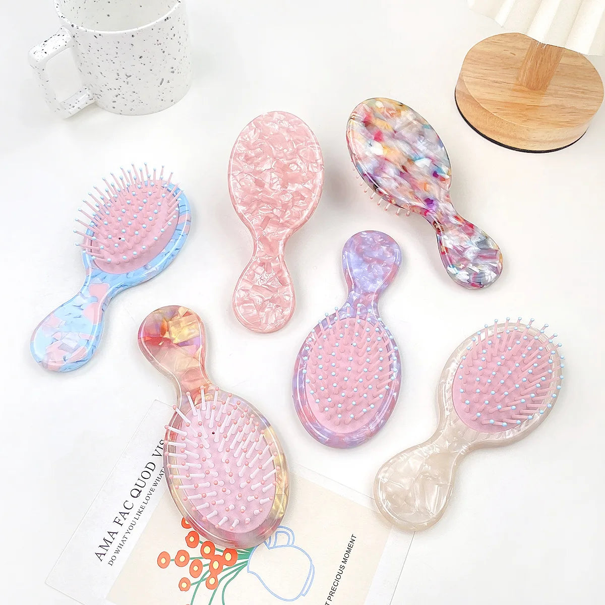 Sayoung Acetate Plate airbag Comb Children air Cushion Comb Temperament Cute Girl Hair Comb Small Portable Wholesale Hot Selling