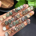 Natural Crystal Healing Stones 925 Silver Ghost Quartz Pendants for Gifts
