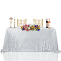 Wedding Birthday Party Tablecloth Rectangle Silver Sequin Tablecloth Sequin Table Linens Glitter Tablecloth Wholesales