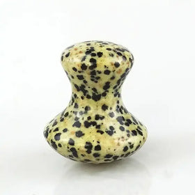 Huiying Facial Massage Tools Wholesale Latest Product Dalmatian Jasper Mushroom Shape Massage Stone Gua Sha