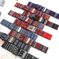 Classic Braided Woven Soft Breathable Two Piece Canvas Nylon Watch Straps 18 20 22 24mm Suitable for Different Kinds of Watches