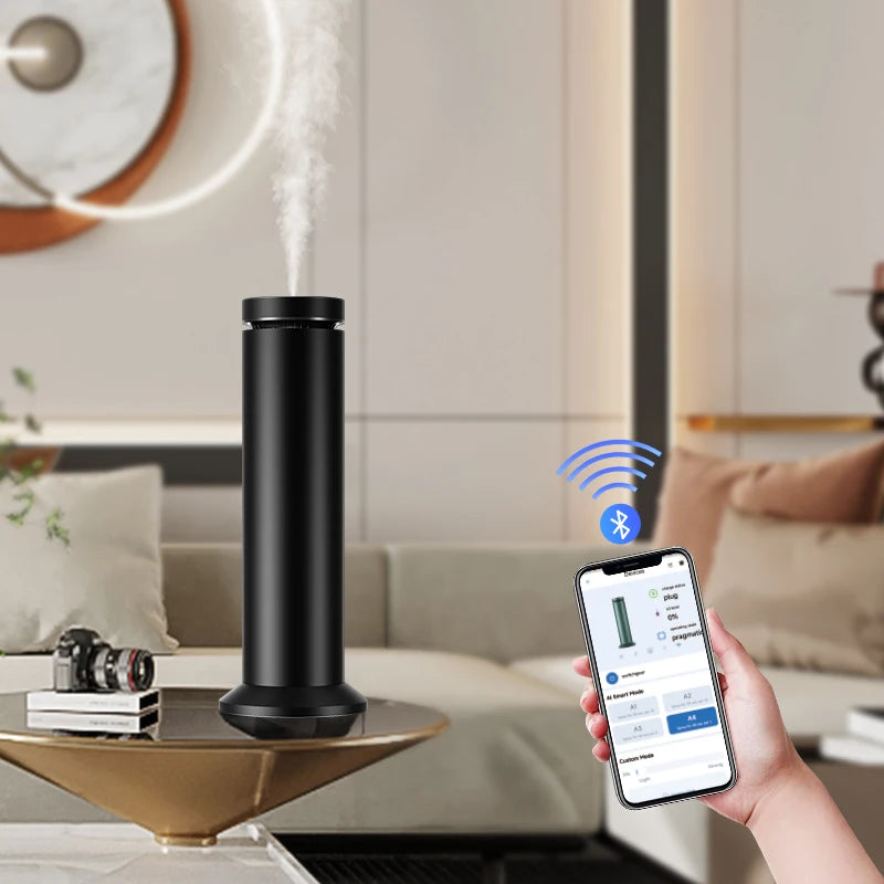 NEWIND Commercial Electric Metal Aroma Diffuser Air Pump Pressure Atomisation for Large Area Diffusion Waterless Portable