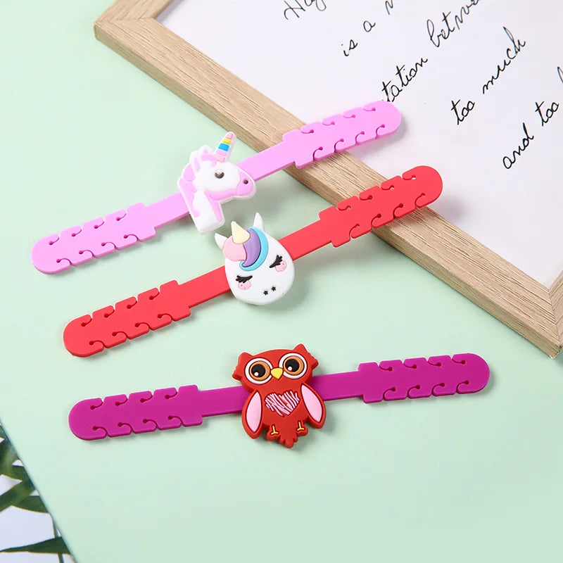 Hot Sale Waterproof Fashionable Particulate Adjustable Custom Rubber Soft Face Extender Strap Child Cartoon Bracelet Strap