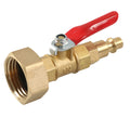 BAJUTU Golden Quick Connecting Plug and GHT Thread Brass Made Winterize Blowout Adapter