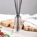Wholesale Luxury Custom Low Moq Decorative 150ml Glass Bottle No Fire Unique Transparent Floral Aroma Reed Diffuser with Sticks