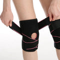 Adjustable Sports Knee Support with Spring New Design Flexible Silicone Gel Stabilizer Brace for Protection