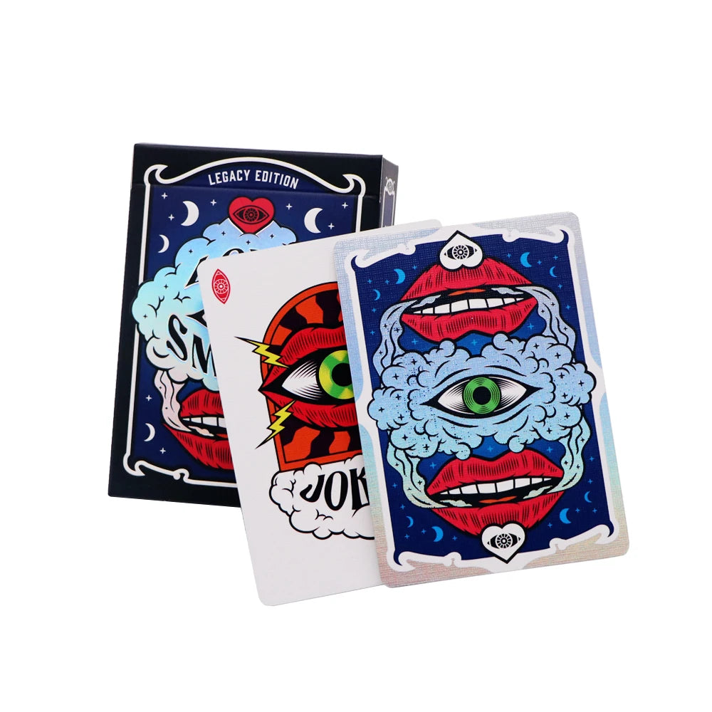 WJPC-Custom Printed Design Black and Red Poker Cards Oem Custom Logo Waterproof Sublimation Blank Magic Playing Cards With Box