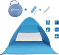 Woqi Beach Tent Pop up Portable Summer Sun Shelter Tent UV Protection Outdoor Camping Tent with Carry Bag